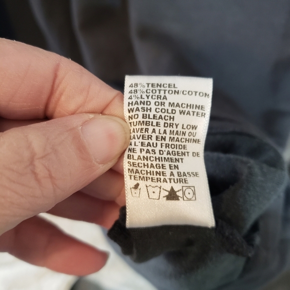 James Perse Gray Empire Waist Short Sleeve Dress​ - Picture 5 of 6